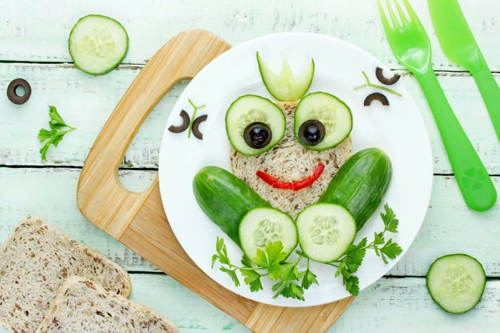 food art grenouille