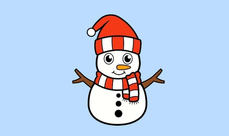 Coloriage bonhomme de neige : 30 dessins gratuits