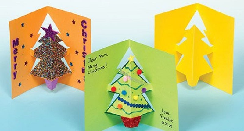 Bricolage enfant Noël n°3 – Une carte de vœux