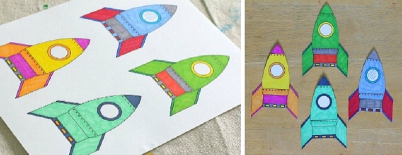 La fusée récup' en papier, DIY Enfant