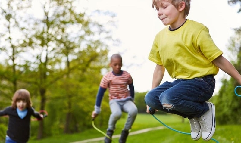 1Pc Corde À Sauter Étudiants Exercice Activité Enfants Jouant À La