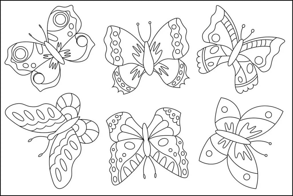 coloriages de papillon
