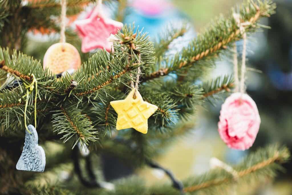 décorations de Noël en pâte à sel