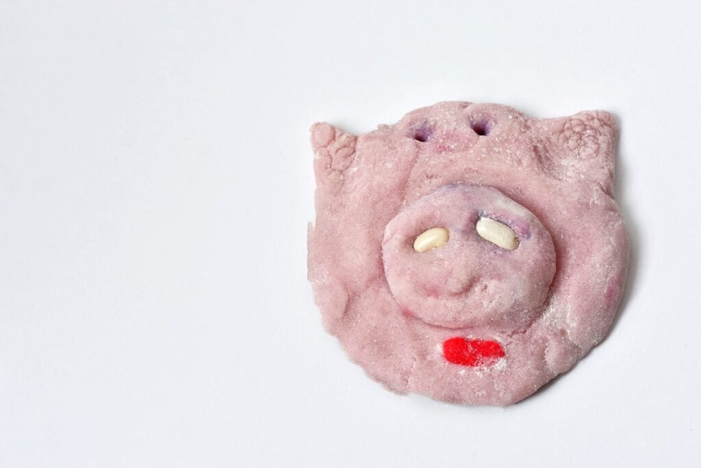 tête de cochon en pâte à sel