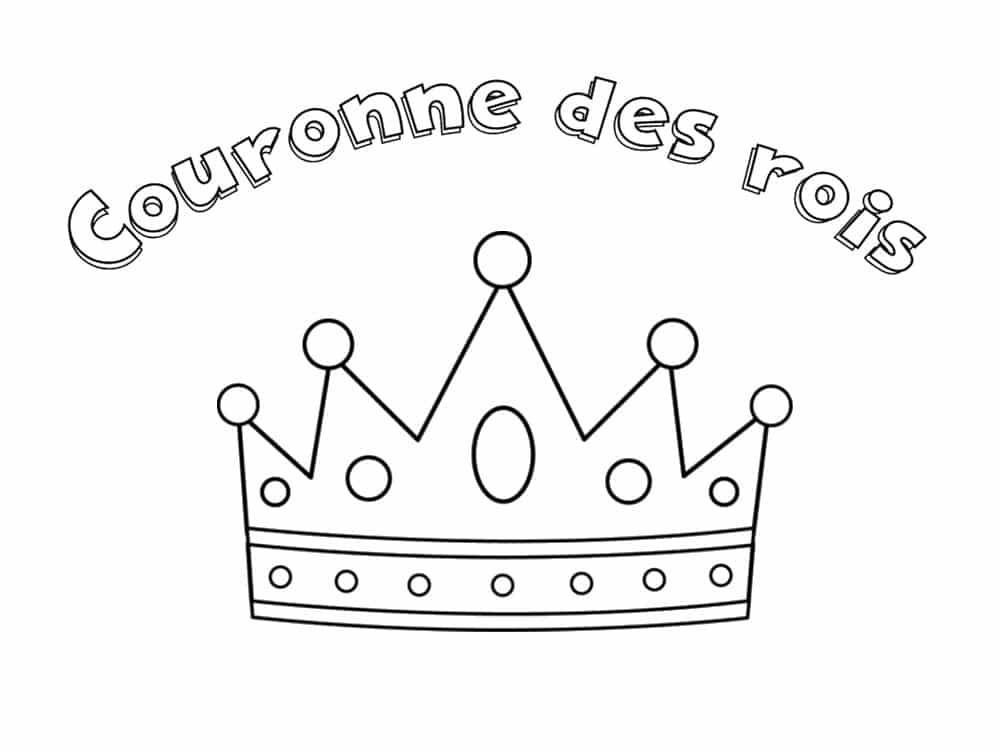 Coloriage Galette Des Rois Et La Couronne Dessin Galette Des Rois