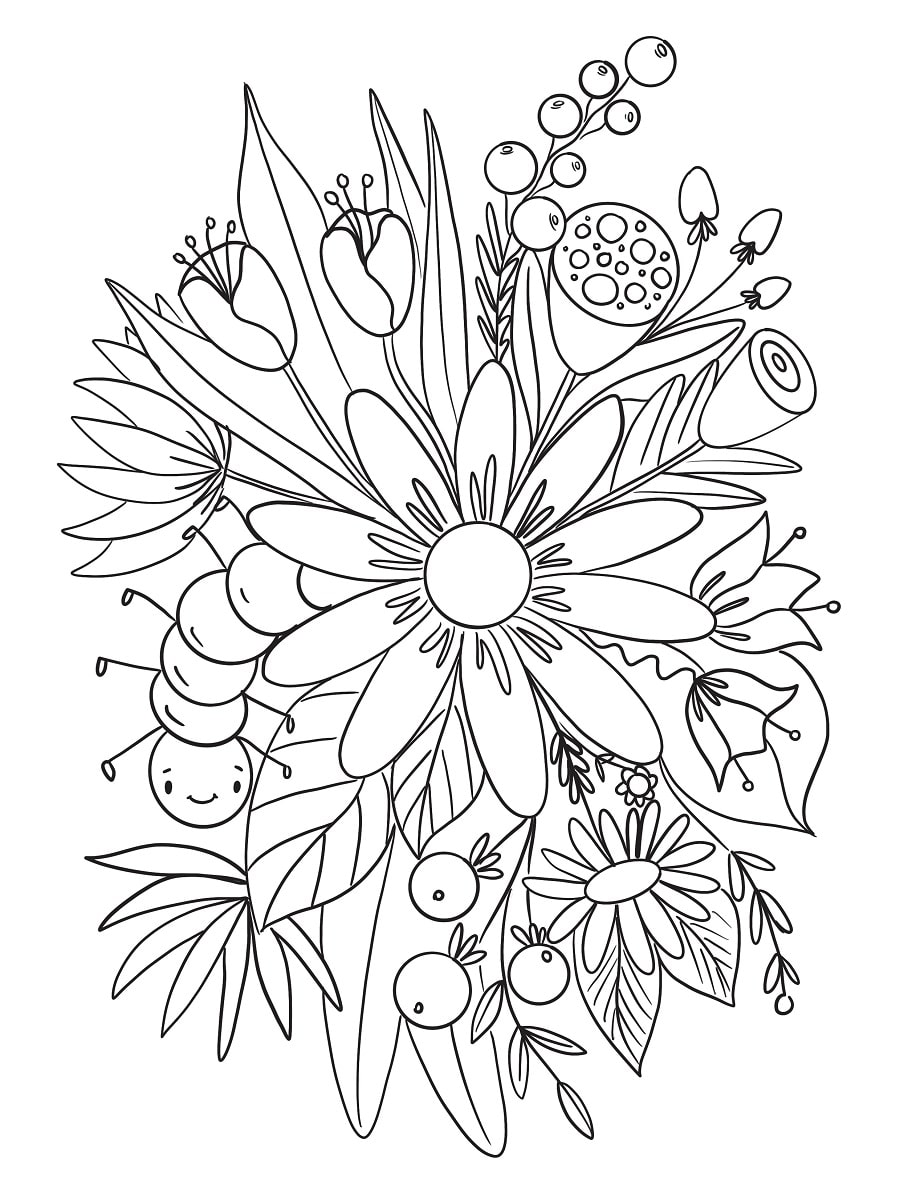 Dessin fleur GRATUIT : 24 supers dessins à imprimer