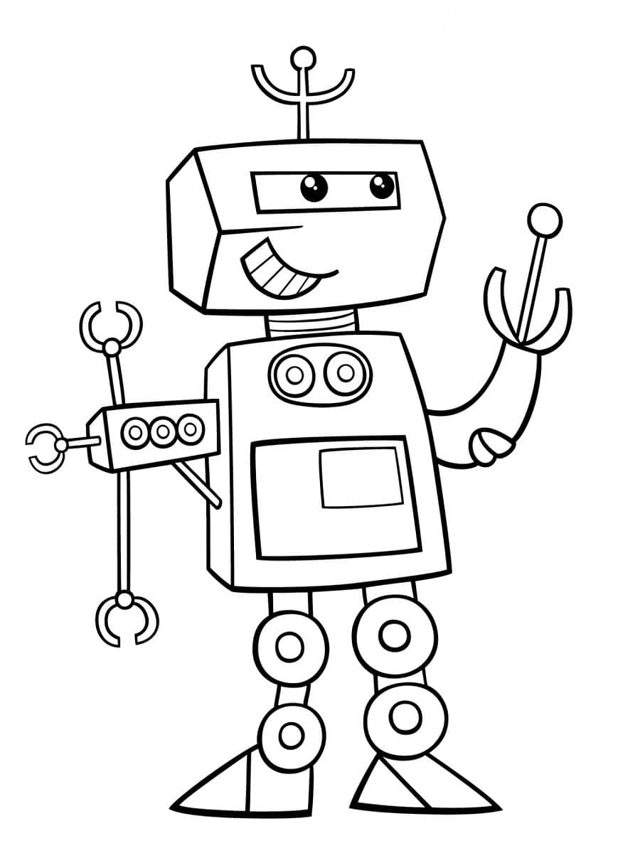 Coloriage robot : 50 dessins à imprimer gratuitement !
