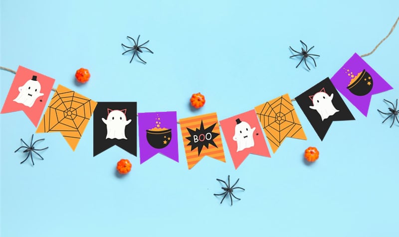 10 guirlandes à imprimer pour Halloween