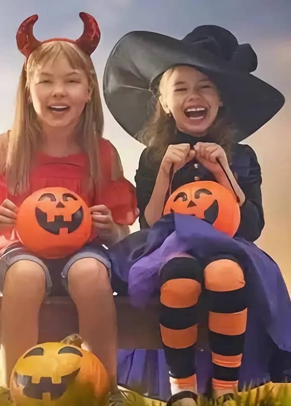 enfants déguisés pour Halloween