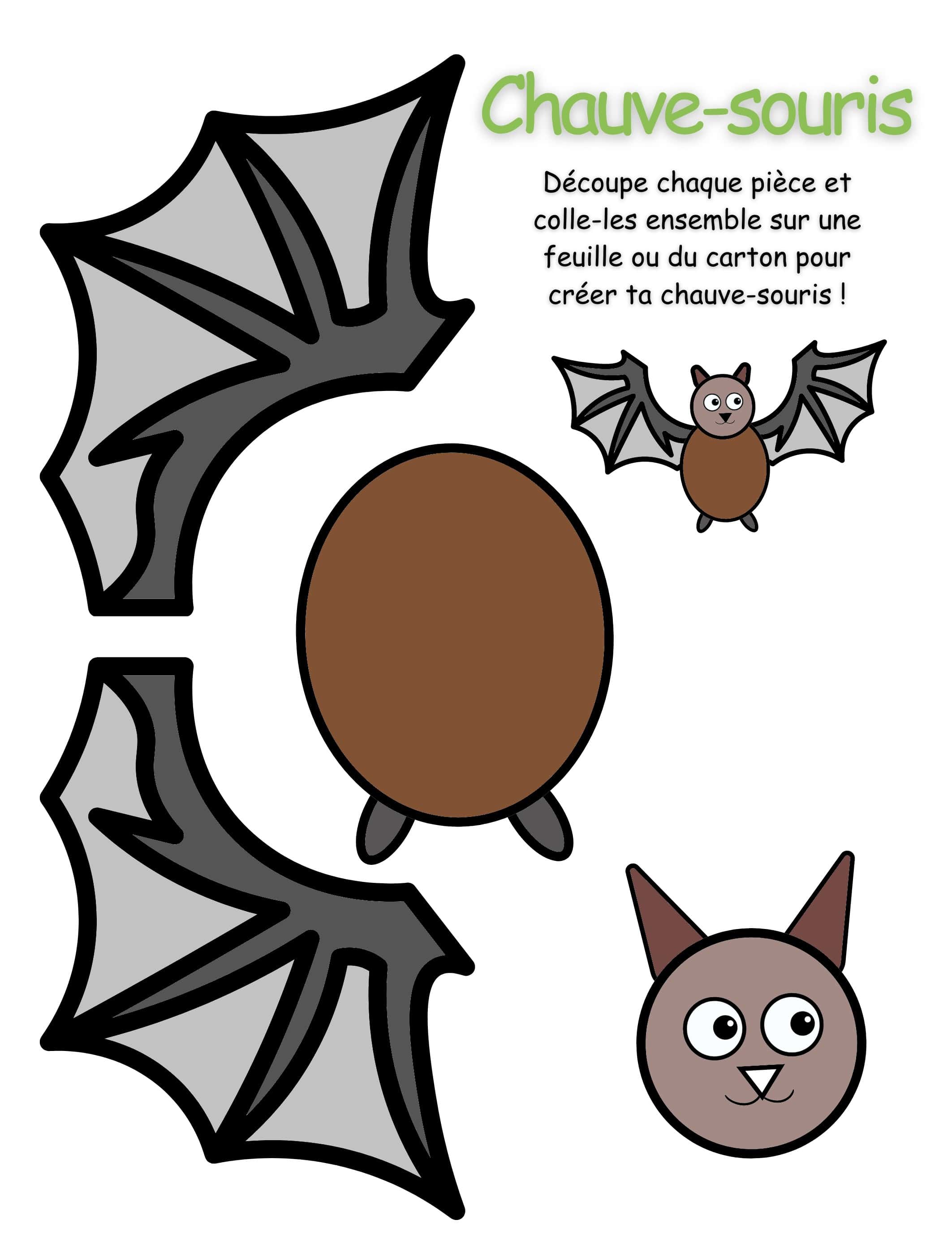 chauve-souris à imprimer