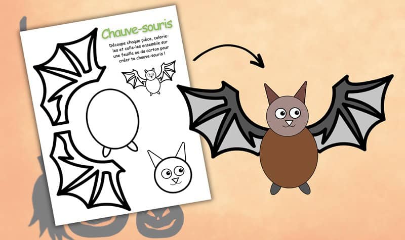 chauve-souris en papier