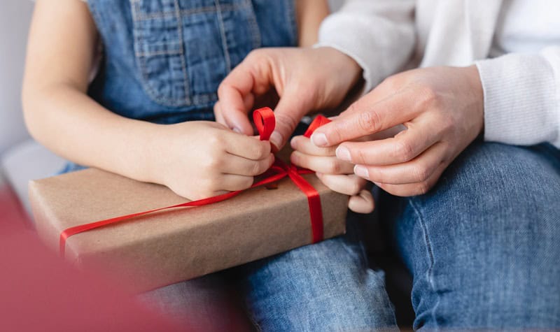 offrir coffret de soins aux enfants