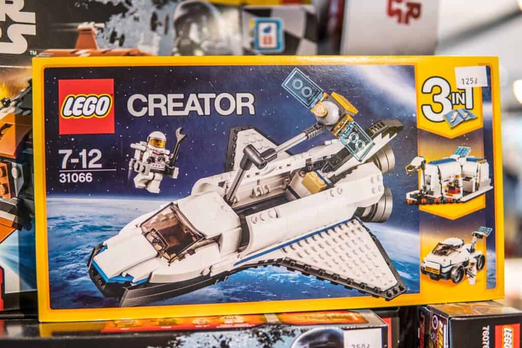 boîte de Lego Creator fusée