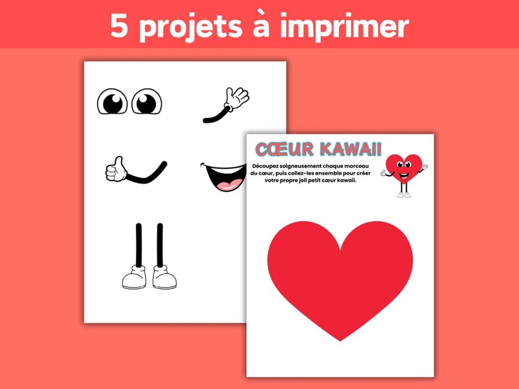 coeur saint valentin à imprimer